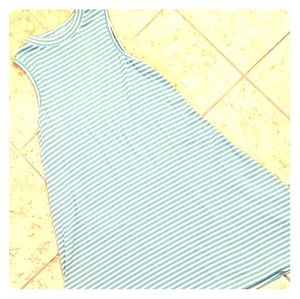 Sleeveless mock turtleneck dress